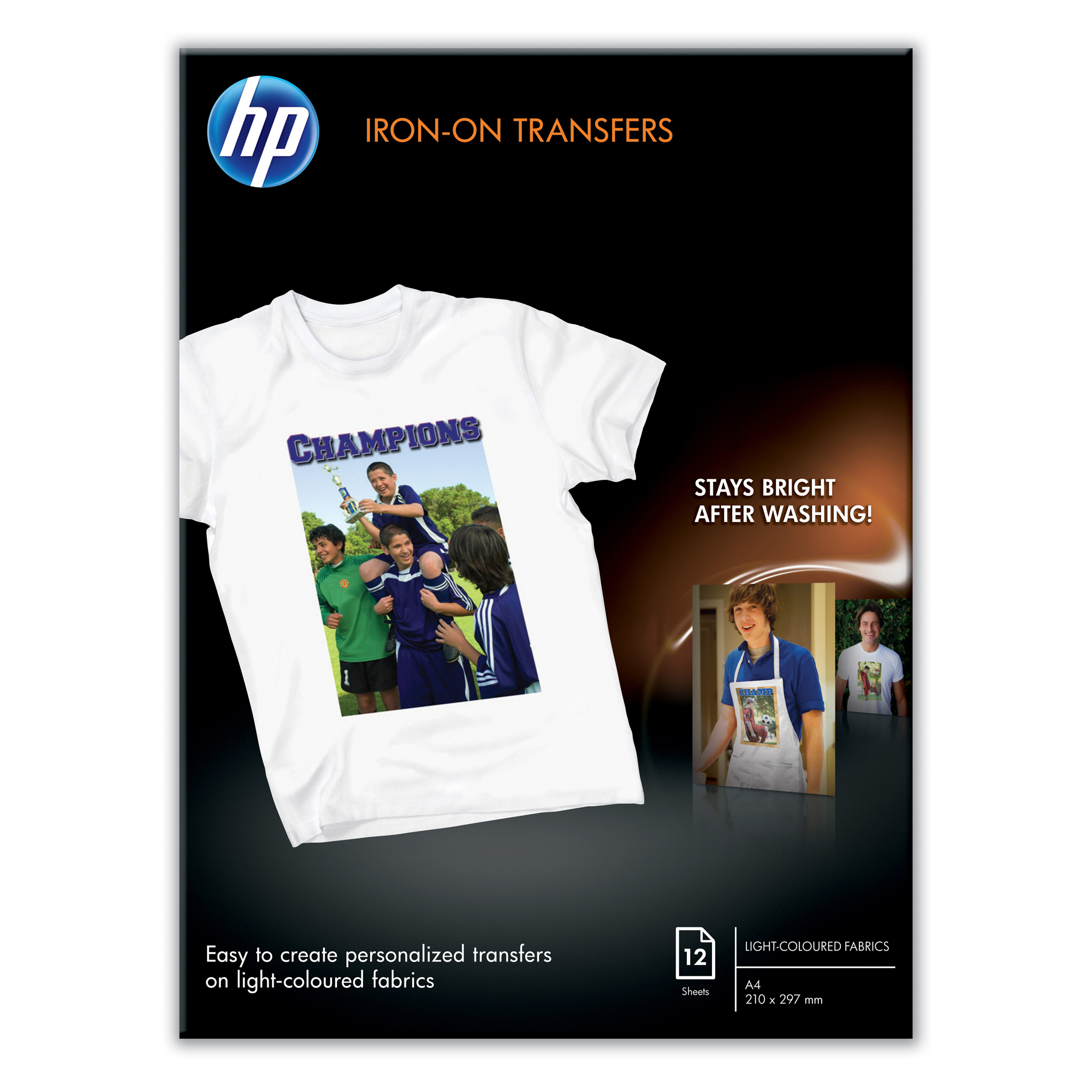 Hp - Confezione da 12 Fogli originale trasferibili …