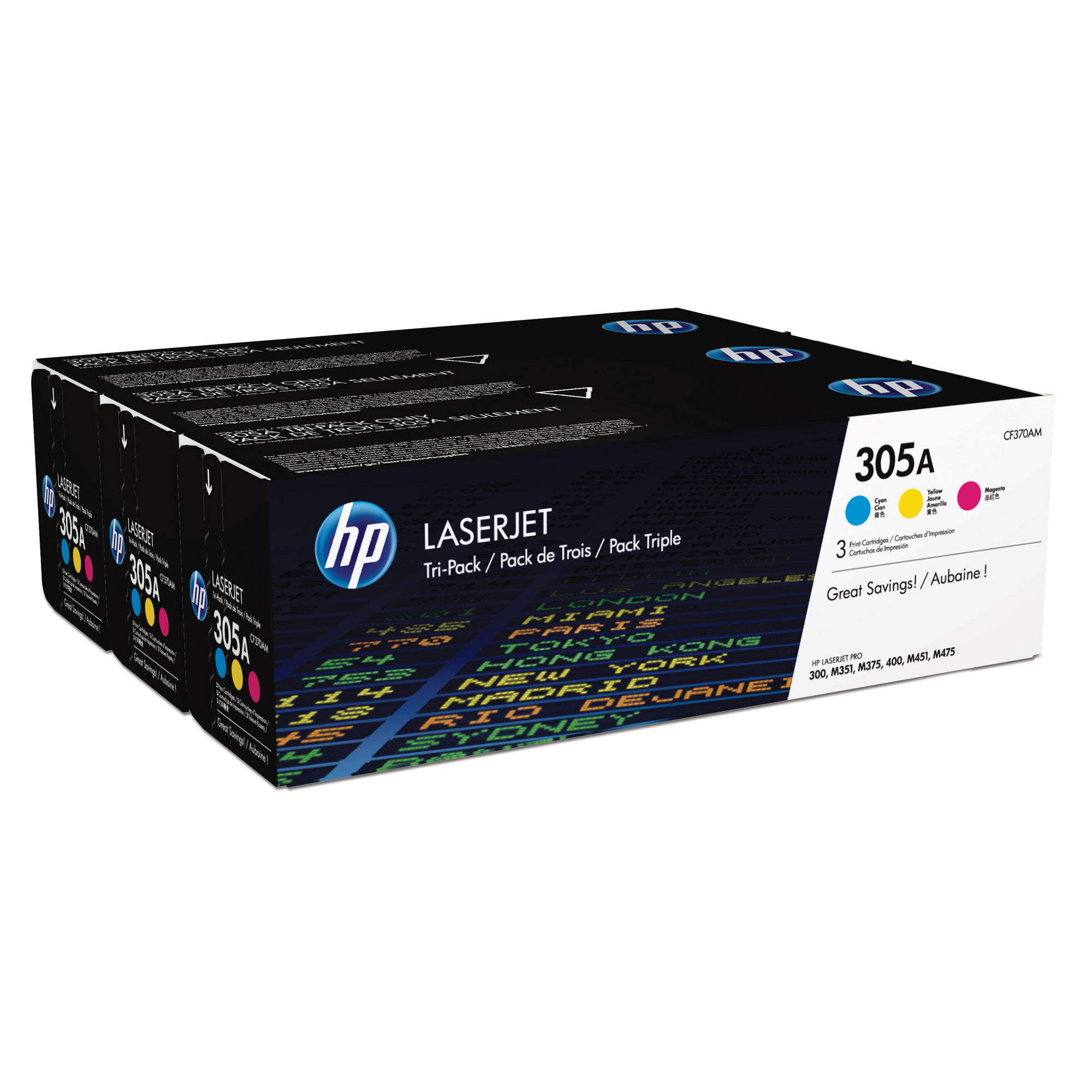 Hp - Confezione 3 Toner originale - 305A …
