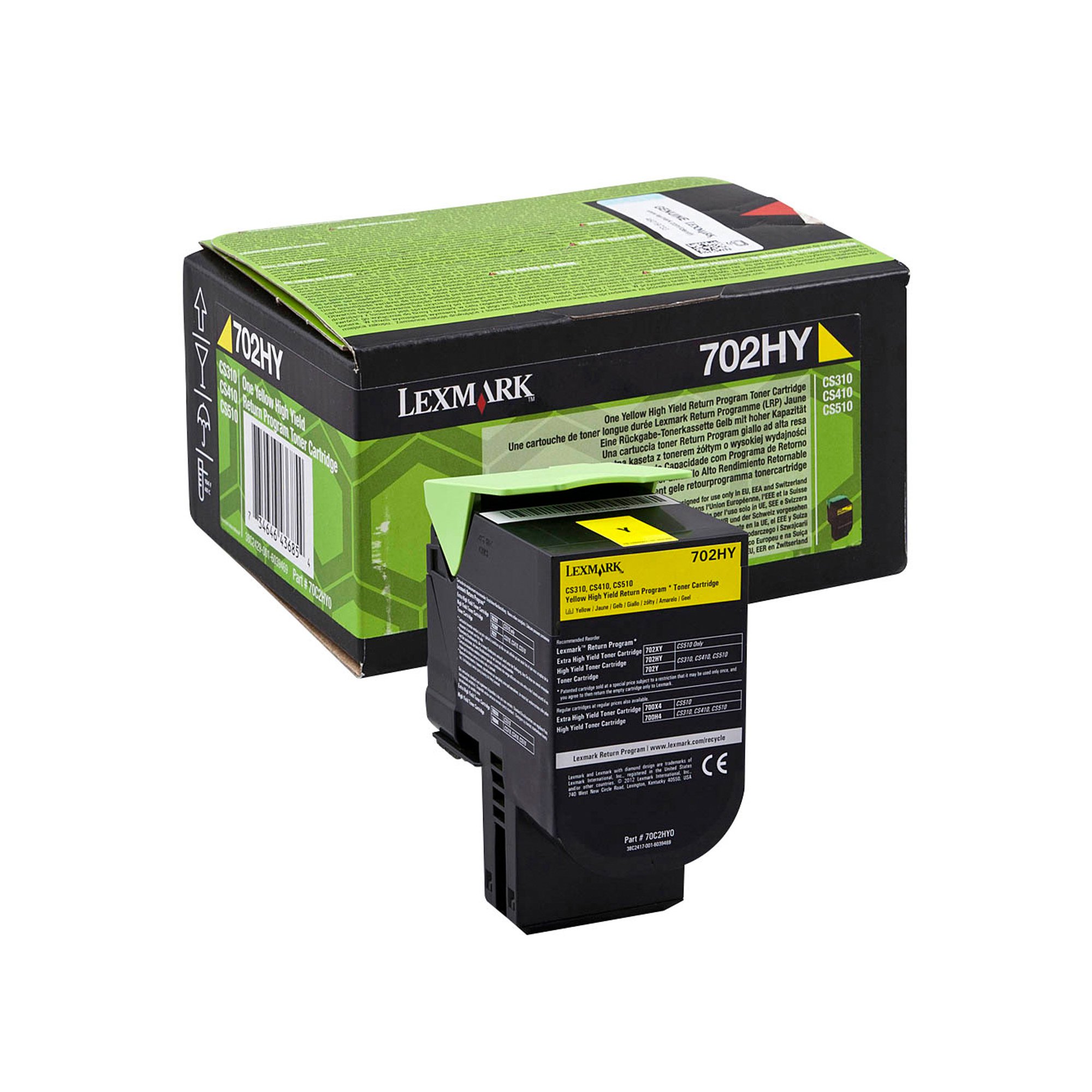 Lexmark 702HY - Giallo - originale - cartuccia …