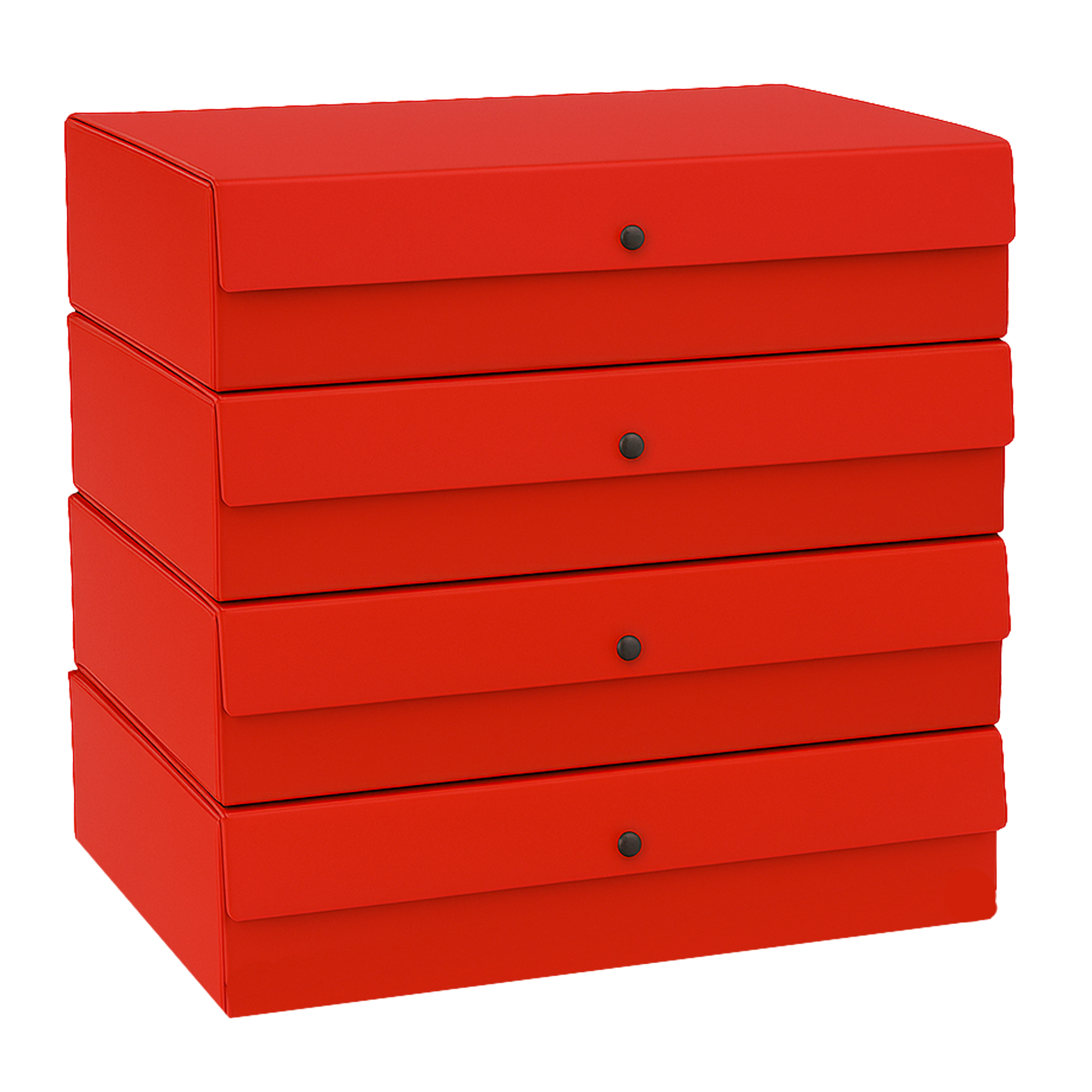 Scatola progetto - dorso 4 cm - rosso …