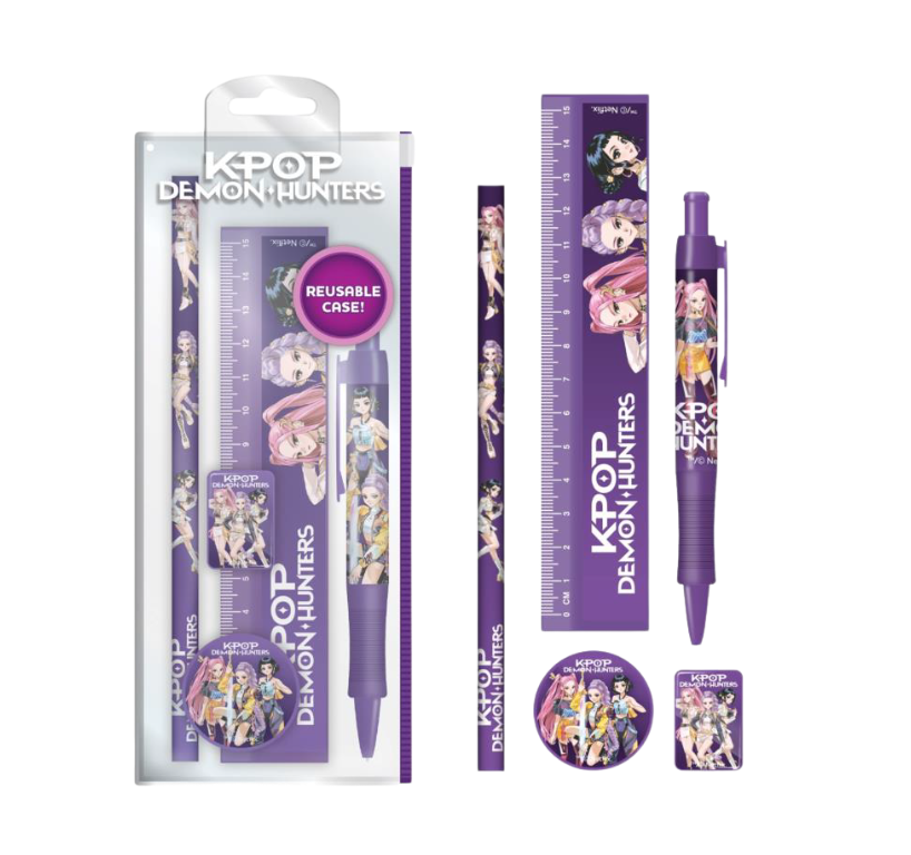 PREORDINE KPOP DEMON HUNTERS - SET ASTUCCIO TRASPARENTE …