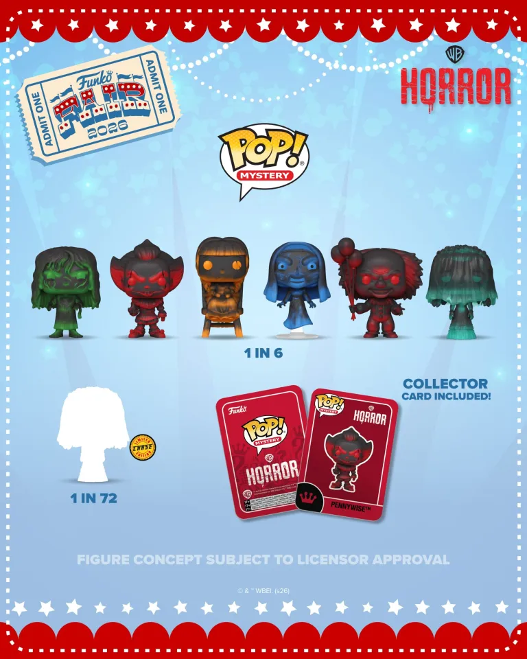 PREORDINE FUNKO POP MISTERY : WB HORROR 6PZ …