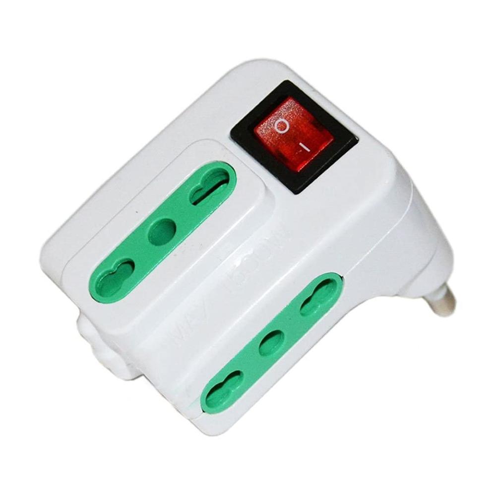 EXTRASTAR ADATTATORE SPINA 10A 3PRESE 10A + SCHUKO