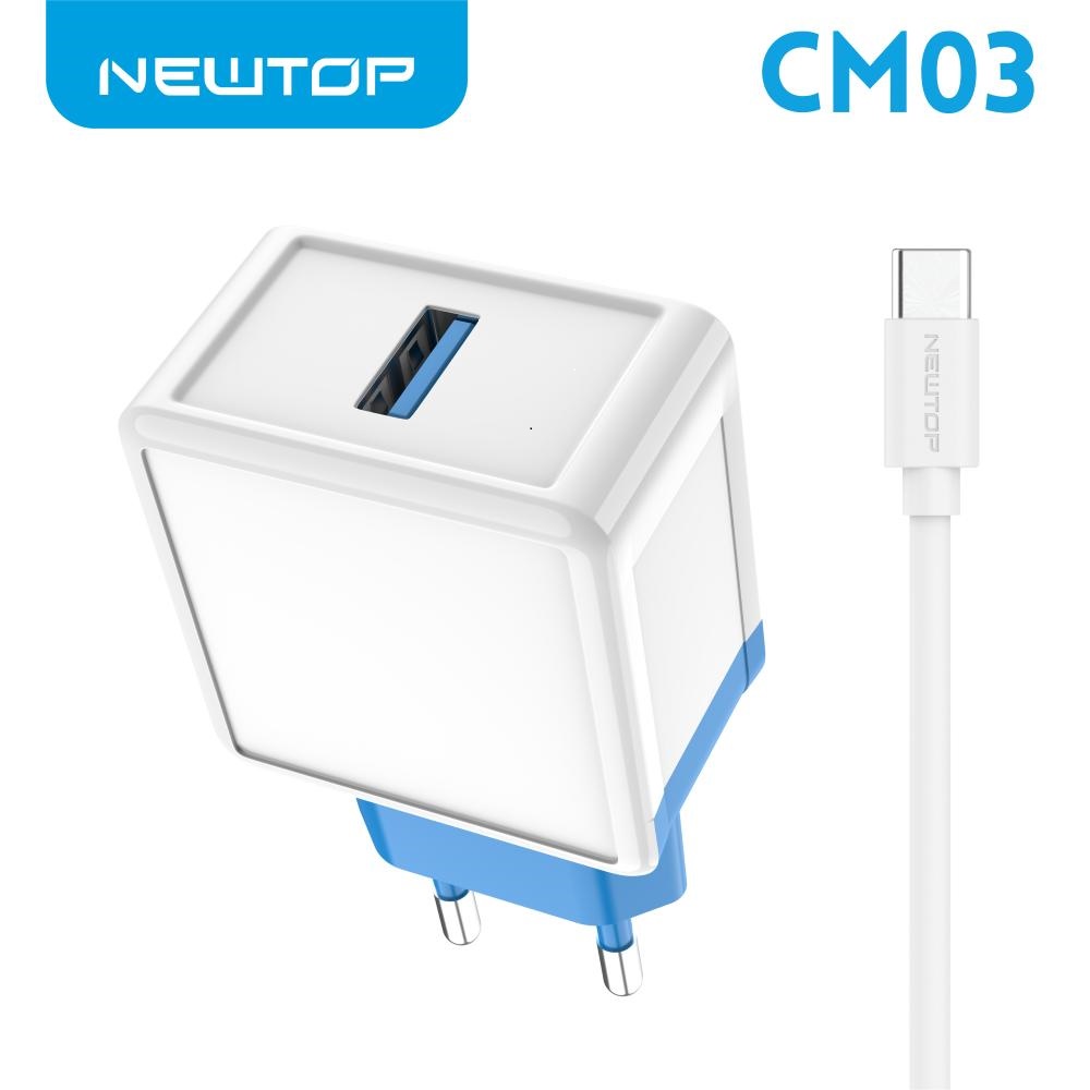 NEWTOP CM03 CARICATORE DA MURO SMALL 1 USB …