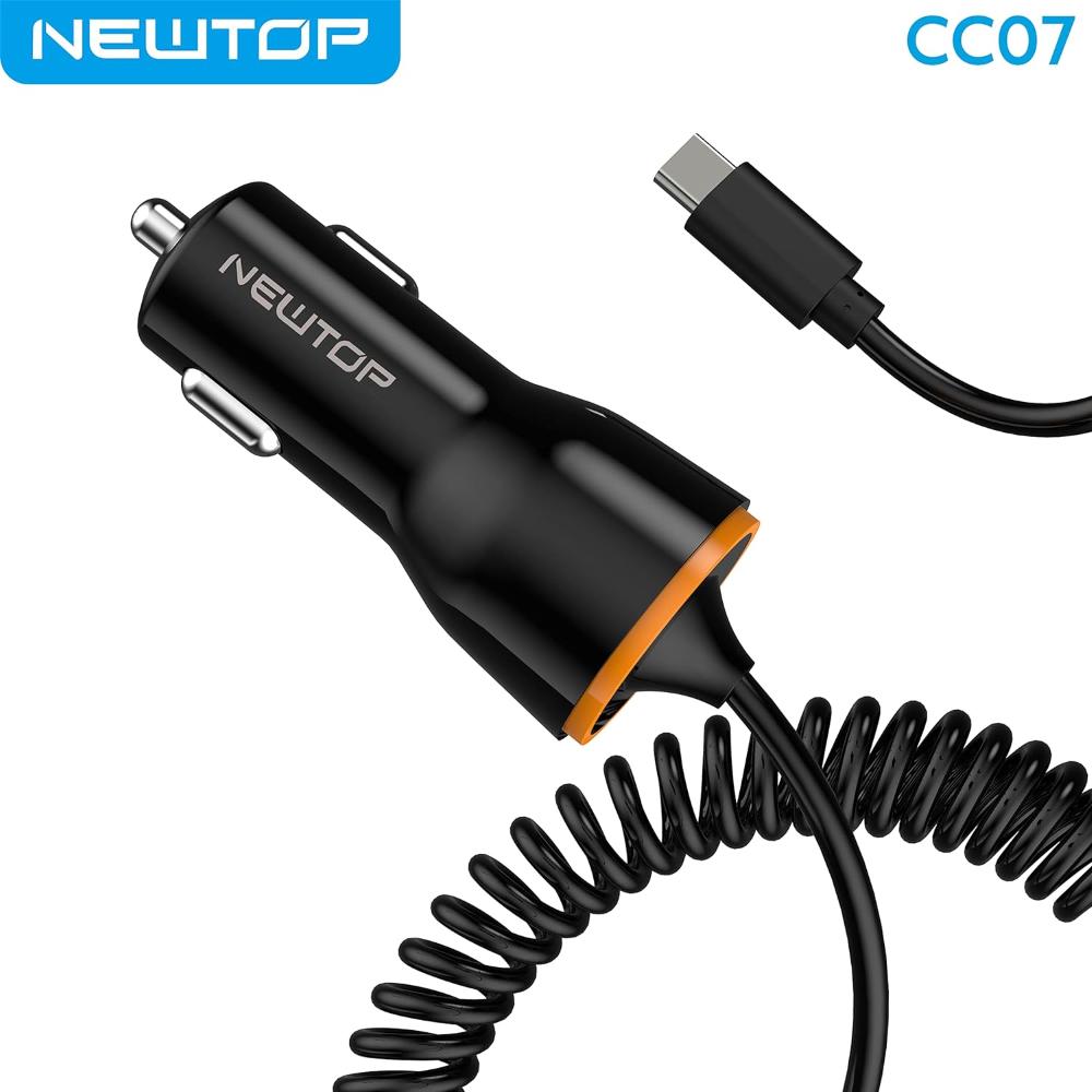 NEWTOP CC07 CAR FAST CHARGER CON CAVO MICRO …
