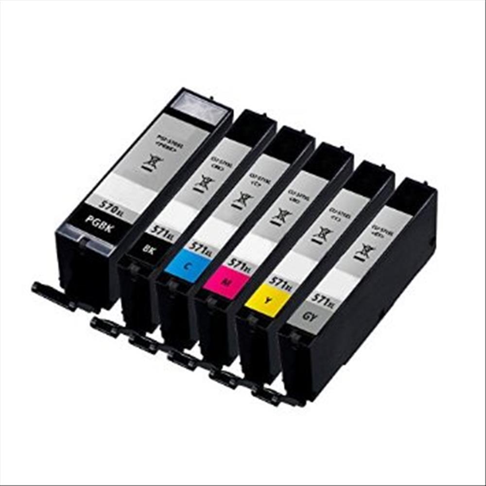 10.8ML With chip Canon MG5700 MG6800 MG7700#CLI-571gyXL Grey …