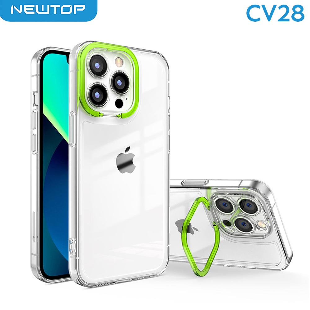 NEWTOP CV28 TPU CLEAR CAMERA COLOR STAND APPLE …