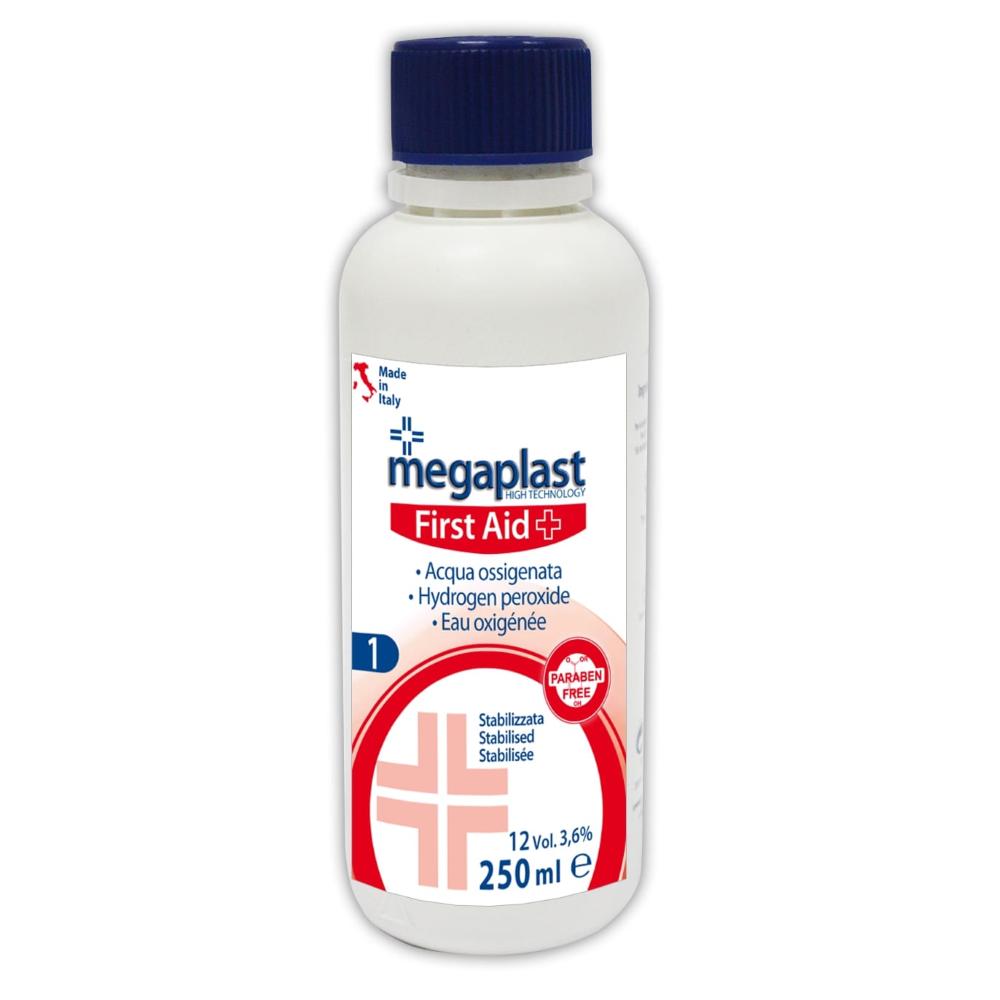 MEGAPLAST FIRST AID ACQUA OSSIGENATA 250ML 1PZ=(1PZ)