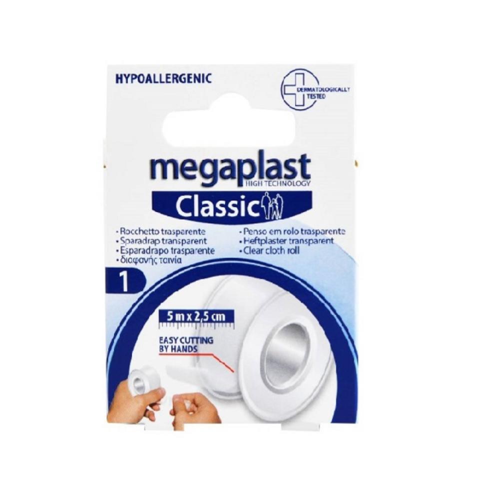 MEGAPLAST CLASSIC 5MX2.5CM ROCCHETTO TRASPARENTE