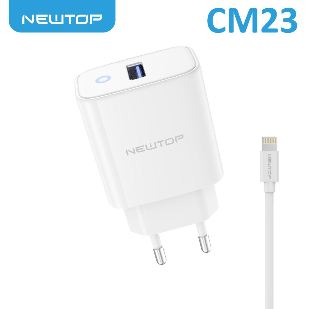NEWTOP CM23 CARICATORE DA MURO SIMPLE 1 USB …