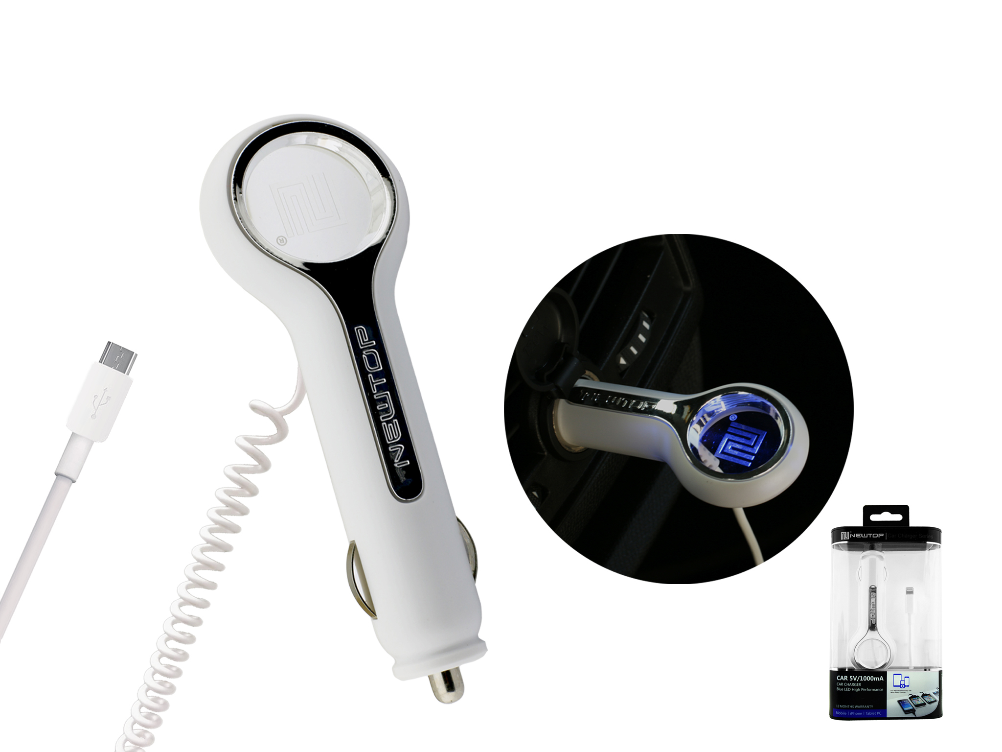 NEWTOP LED CAR CHARGER V8