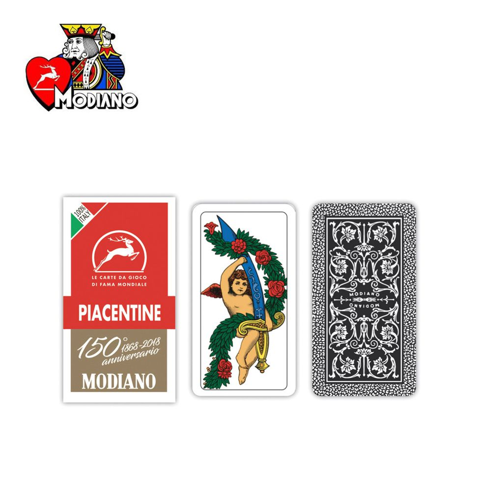 MODIANO CARTE DA GIOCO PIACENTINE EXTRA ROSSE N.81/25 …