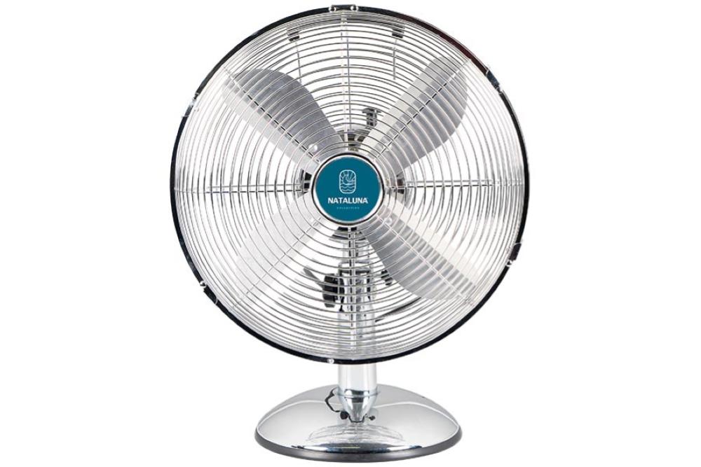 NATALUNA VENT.DA TAVOLO VINTAGE CROMO 45W COVERI 30CM …