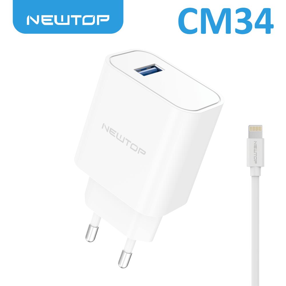 NEWTOP CM34 CARICATORE DA MURO 1 USB 2.1A …