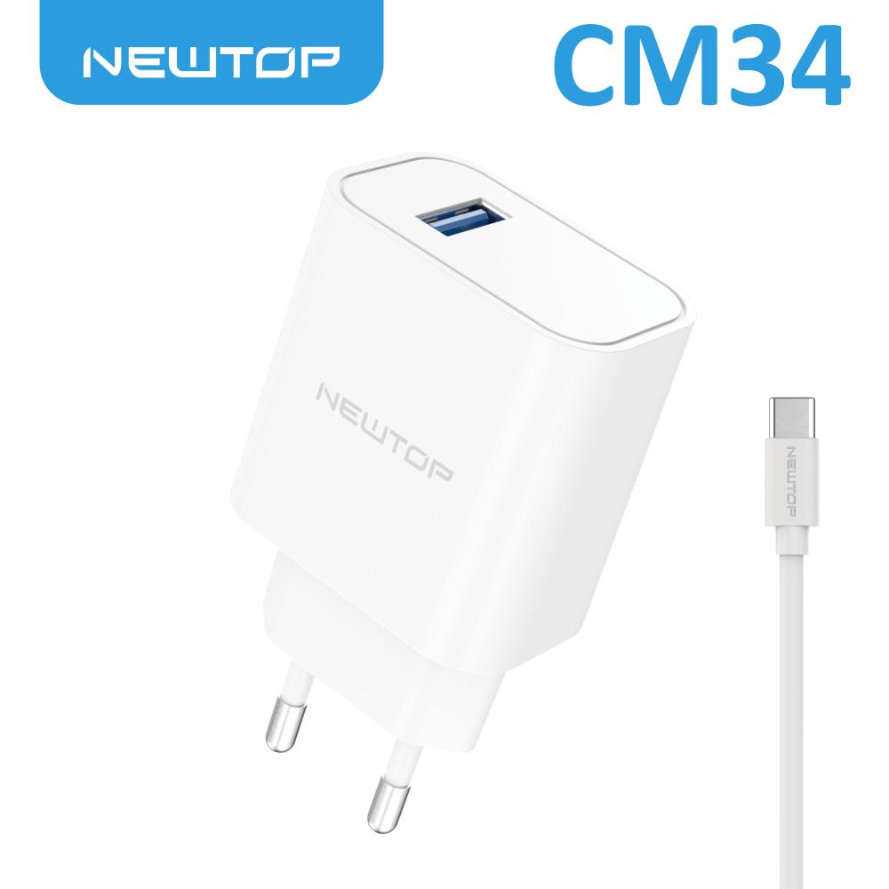 NEWTOP CM34 CARICATORE DA MURO 1 USB 2.1A …