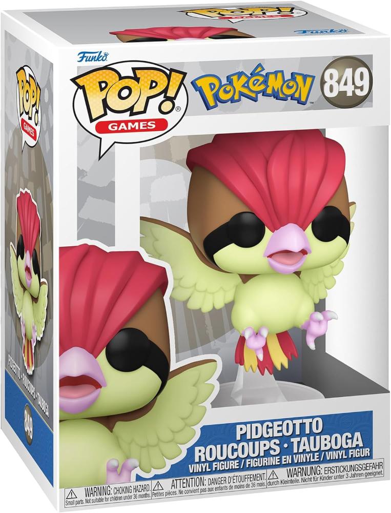 FUNKO POP POKEMON - VINYL FIGURE 849 PIDGEOTTO …