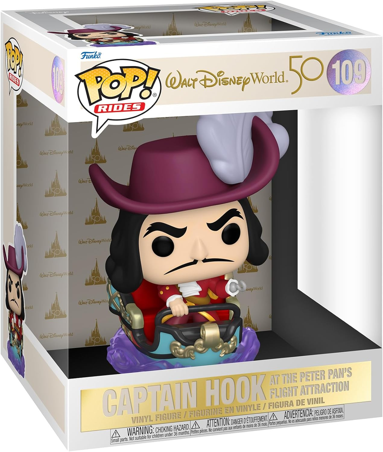 FUNKO POP Rides WDW 50th Hook On Peter …