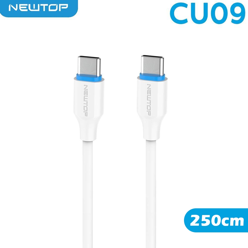 NEWTOP CU09 BLULINE CAVO 250CM TYPE-C/TYPE-C MAX 20V/3A