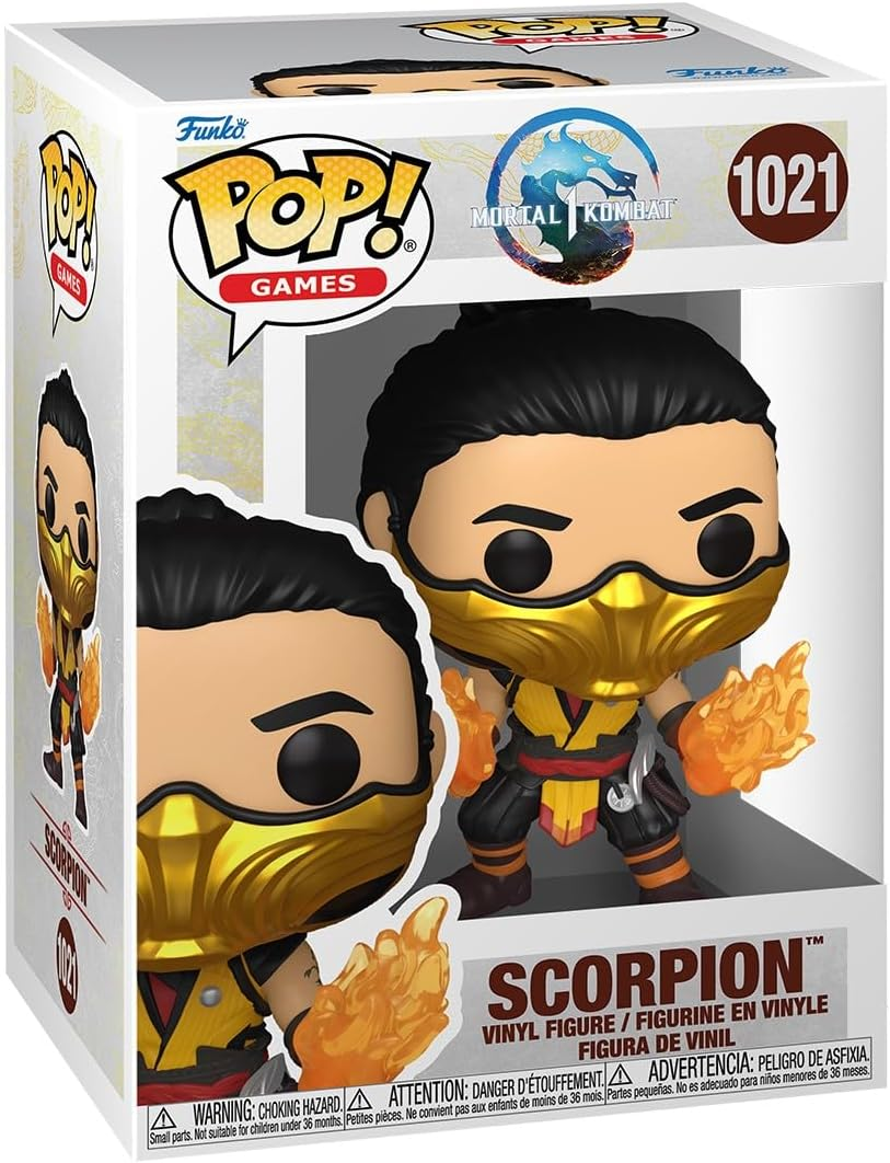 FUNKO POP MORTAL KOMBAT VINYL FIGURE 1021 SCORPION …