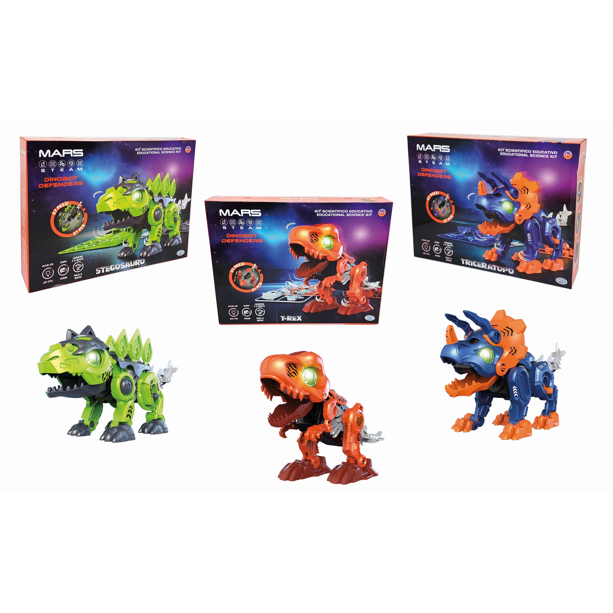 Mars - Dinobot Defenders Dino robot 31 componenti …