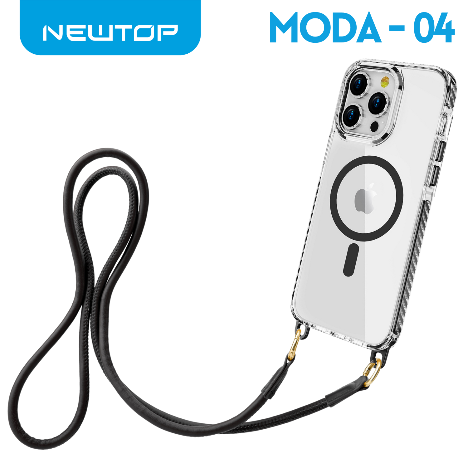 NEWTOP CV38-04 SUPER CLEAR CON LACCETTO IPHONE 14 …