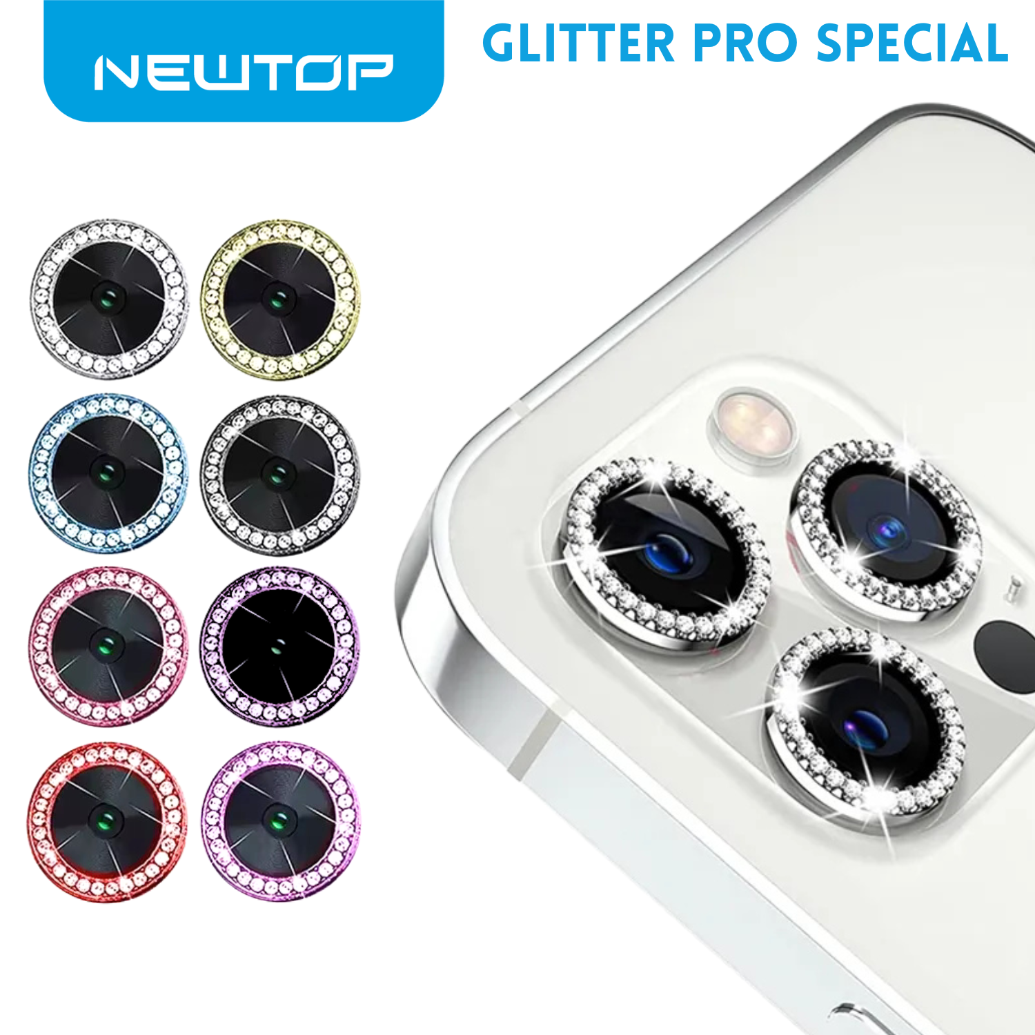NEWTOP FOTOCAMERA GLITTER PRO SPECIAL VETRO TEMPERATO