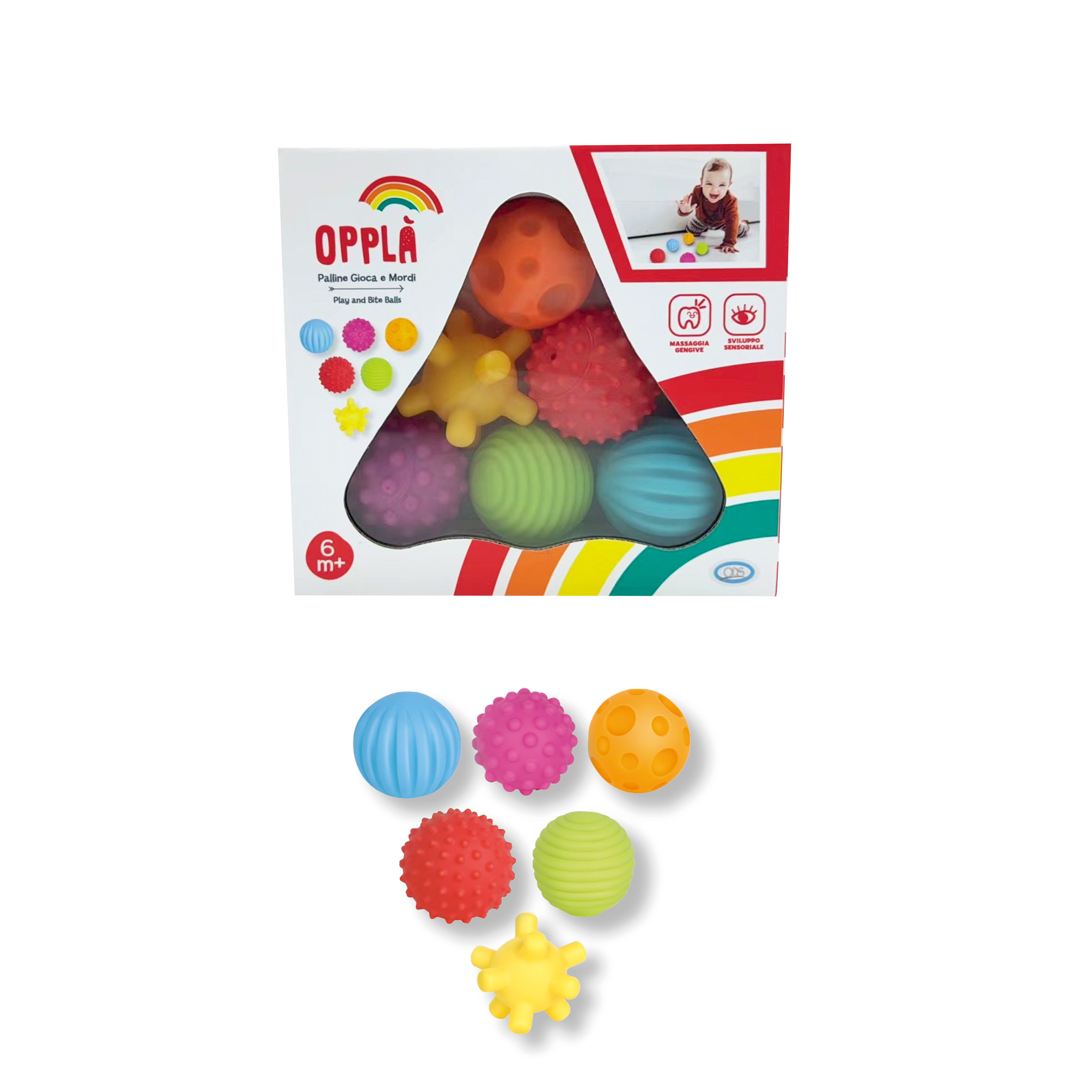 Opplà - 6 Palline Gioca & Mordi palline …