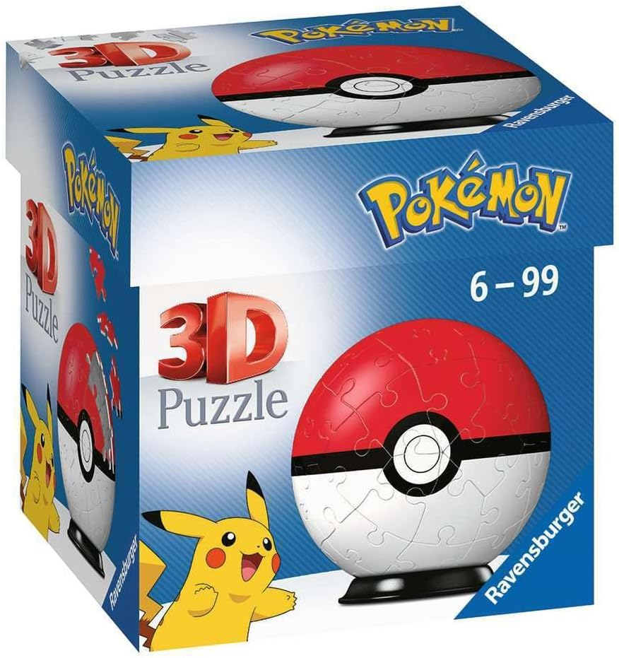 Ravensburger Puzzle 3D - Puzzleball 54 pc Pokeball …