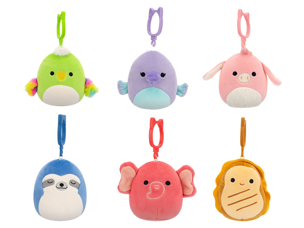 Rei Toys Squishmallows Personaggi Clip On 10 cm …