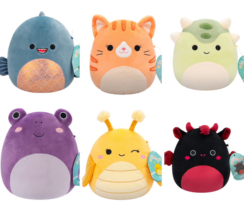 Rei Toys Squishmallows Personaggi 20 cm in CDU …