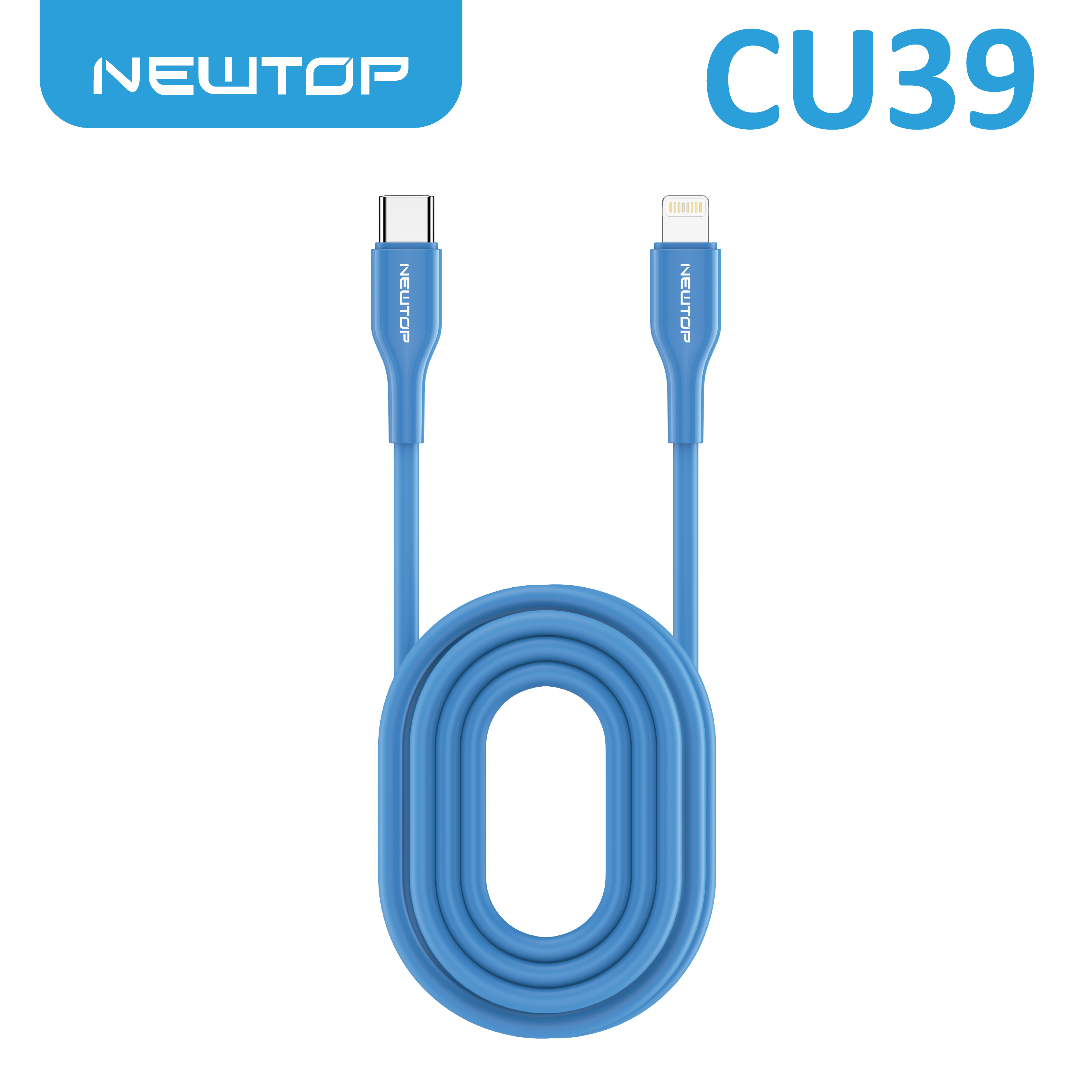 NEWTOP CU39 CAVO COLOR POP 100CM TYPE-C/LIGHTNING