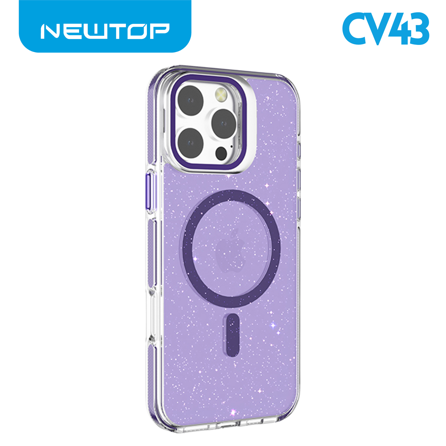 NEWTOP CV43-09 SUPPORTO CON GLITTER APPLE IPHONE 17 …