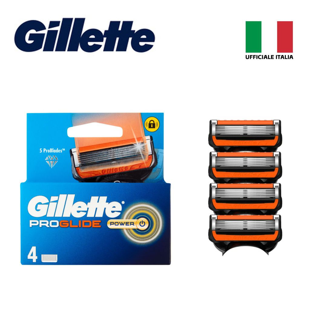 GILLETTE PROGLIDE POWER X4 LAME DI RICAMBIO BL1 …