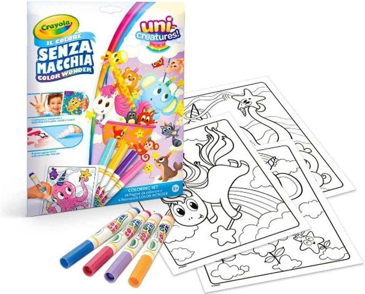 CRAYOLA - COLORING SET COLOR WONDER "FONDALOPE UNICREATURES" …
