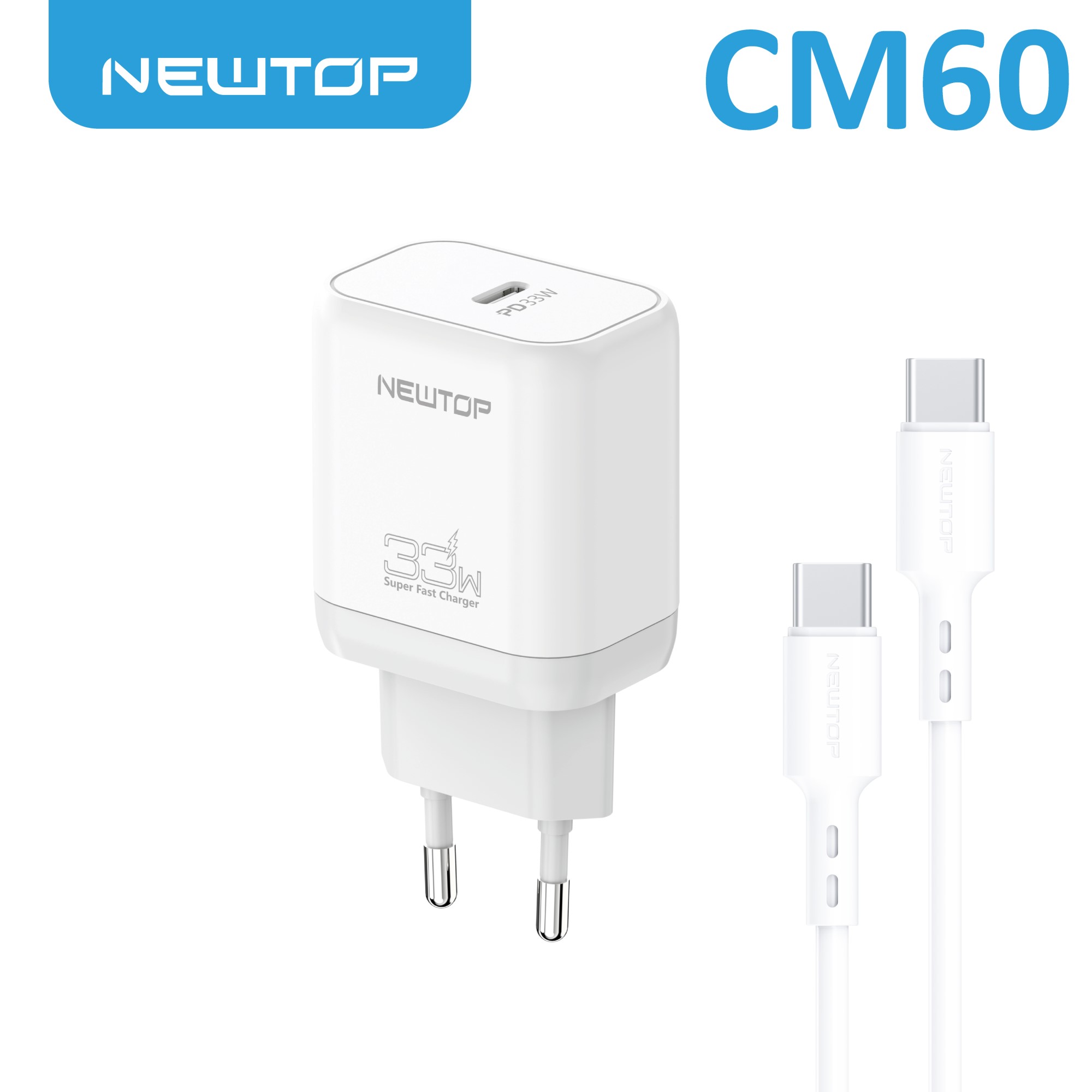 NEWTOP CM60 CARICATORE DA MURO PD 33W CON …