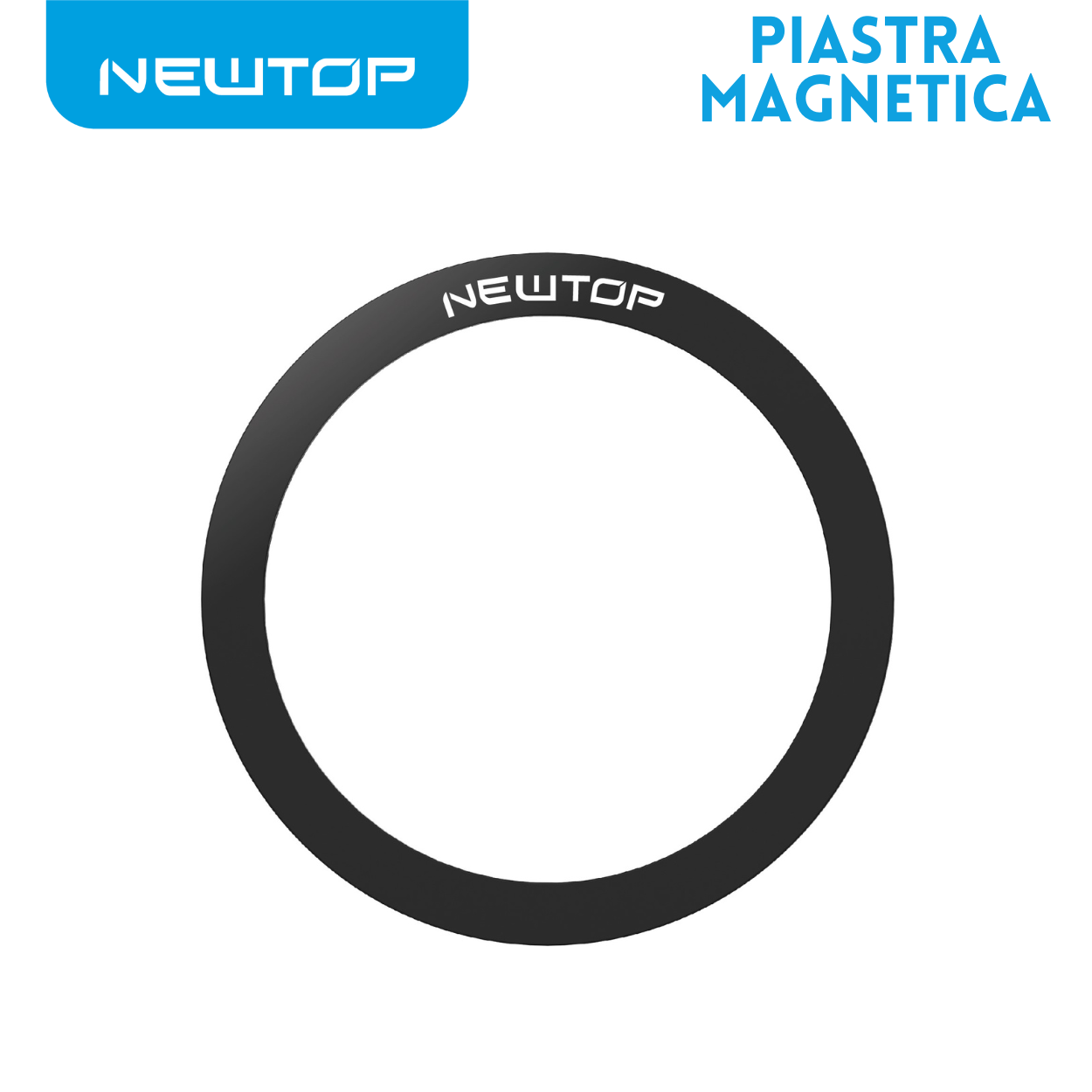 NEWTOP PIASTRA MAGNETICA TONDA CON FORO PER SUPPORTO …