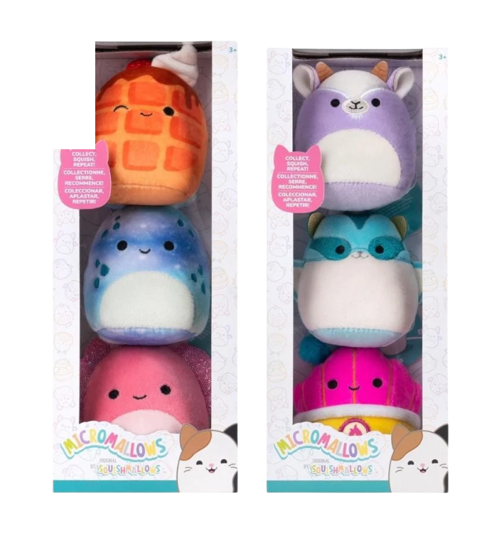 Rei Toys Squishmallows Micromallows confezione da 3 personaggi …
