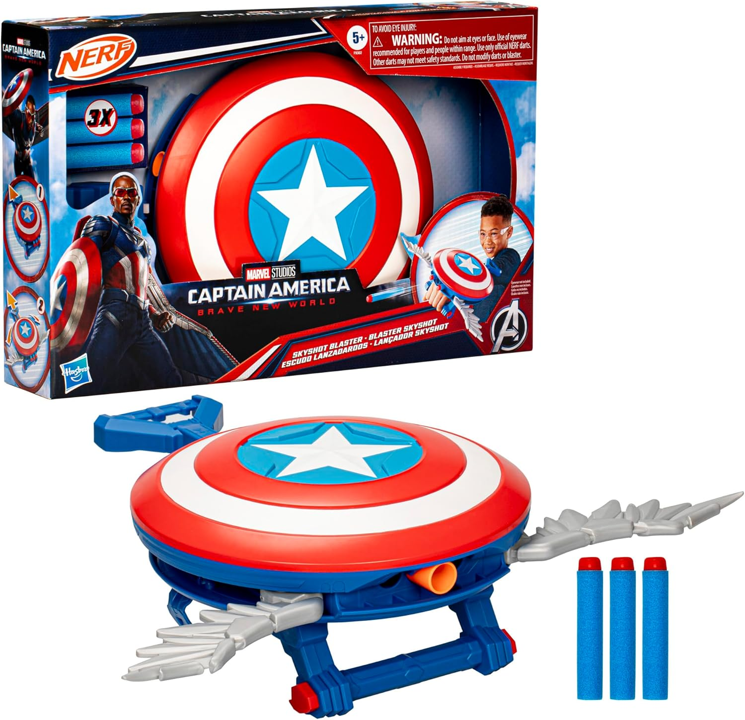 HASBRO - NERF MARVEL AVENGERS CAPTAIN AMERICA BRAVE …
