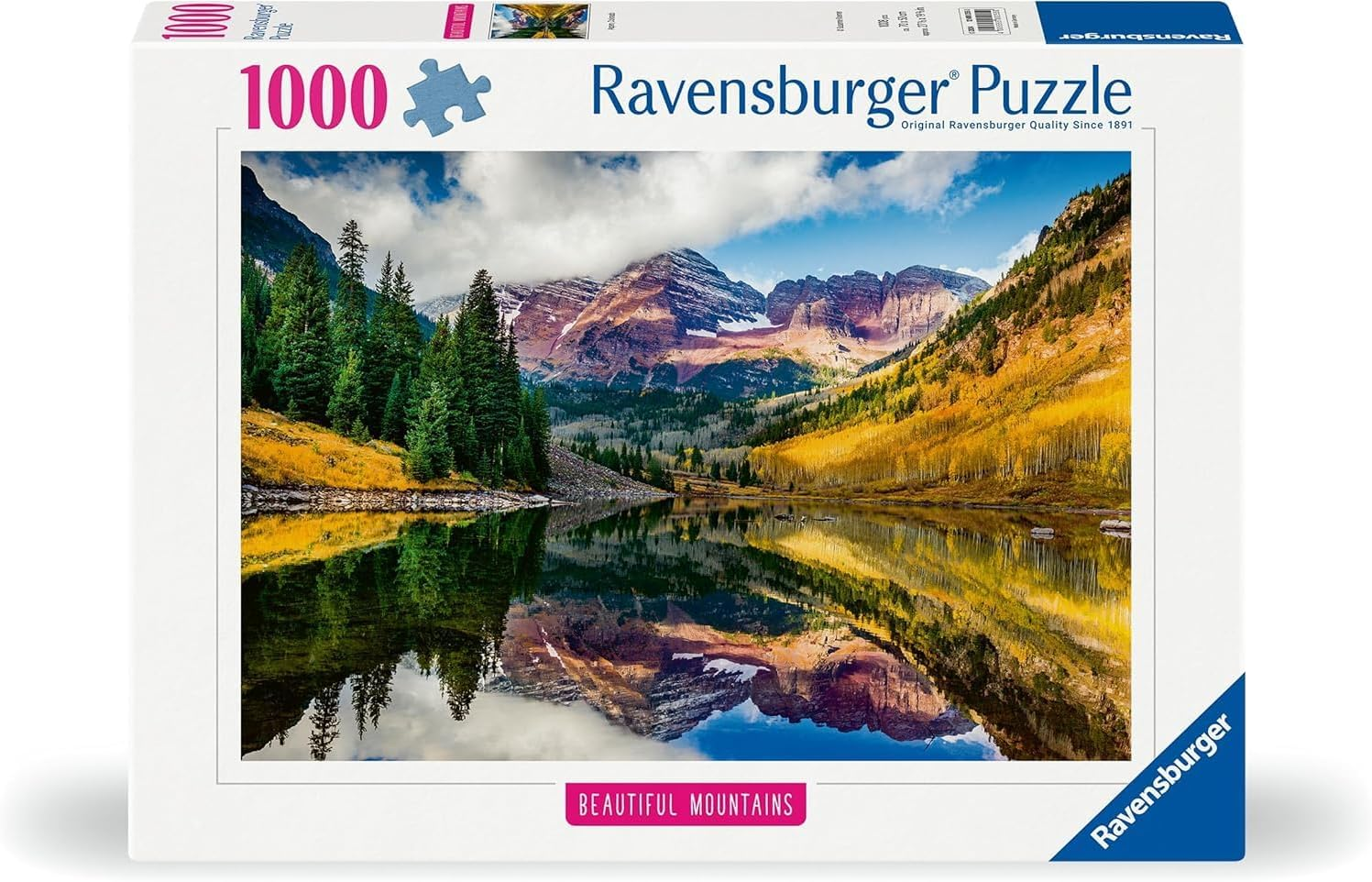 Ravensburger Puzzle 1000 PC Highlight: Beautiful Mountains - …