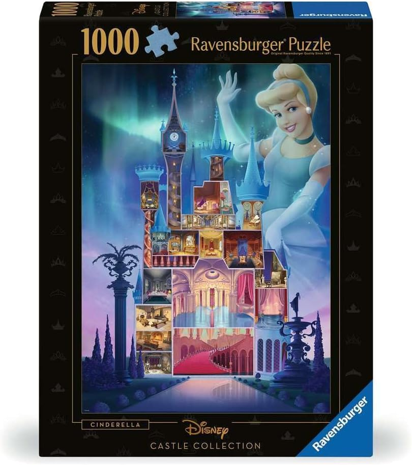 Ravensburger Puzzle 1000 PC Disney Castles - Cenerentola …