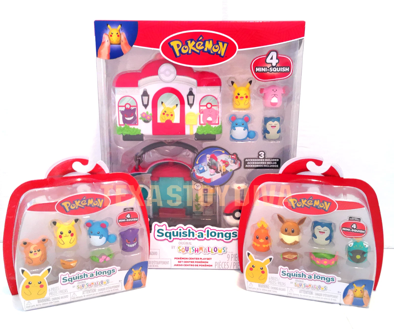 Rei Toys - Squish a longs Pokémon Playset …