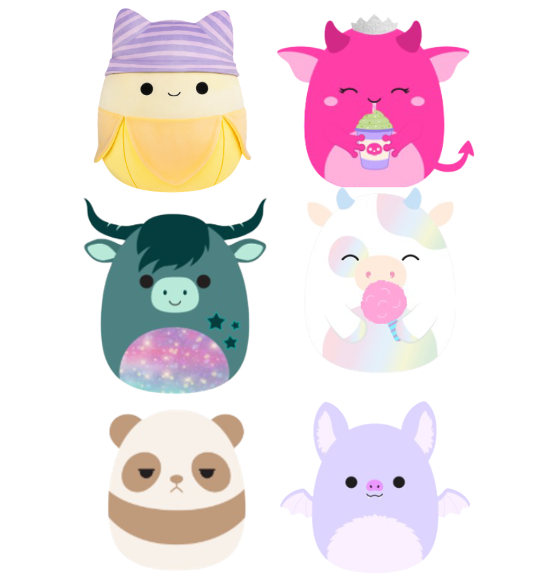 Rei Toys Squishmallows Personaggi 20 cm in CDU …