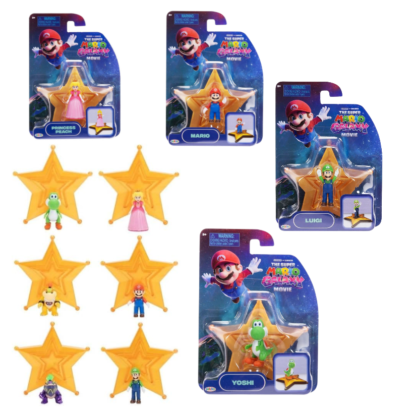 Jakks - Super Mario Galaxy Assortimento di Mini …