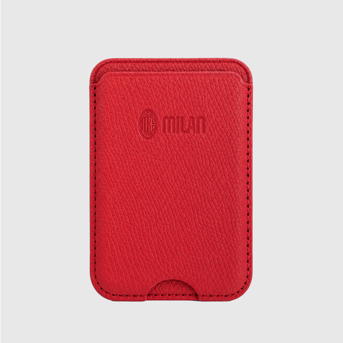 TECHMADE WALLET PORTACARTE MAGNETICO MILAN CLASSIC RED
