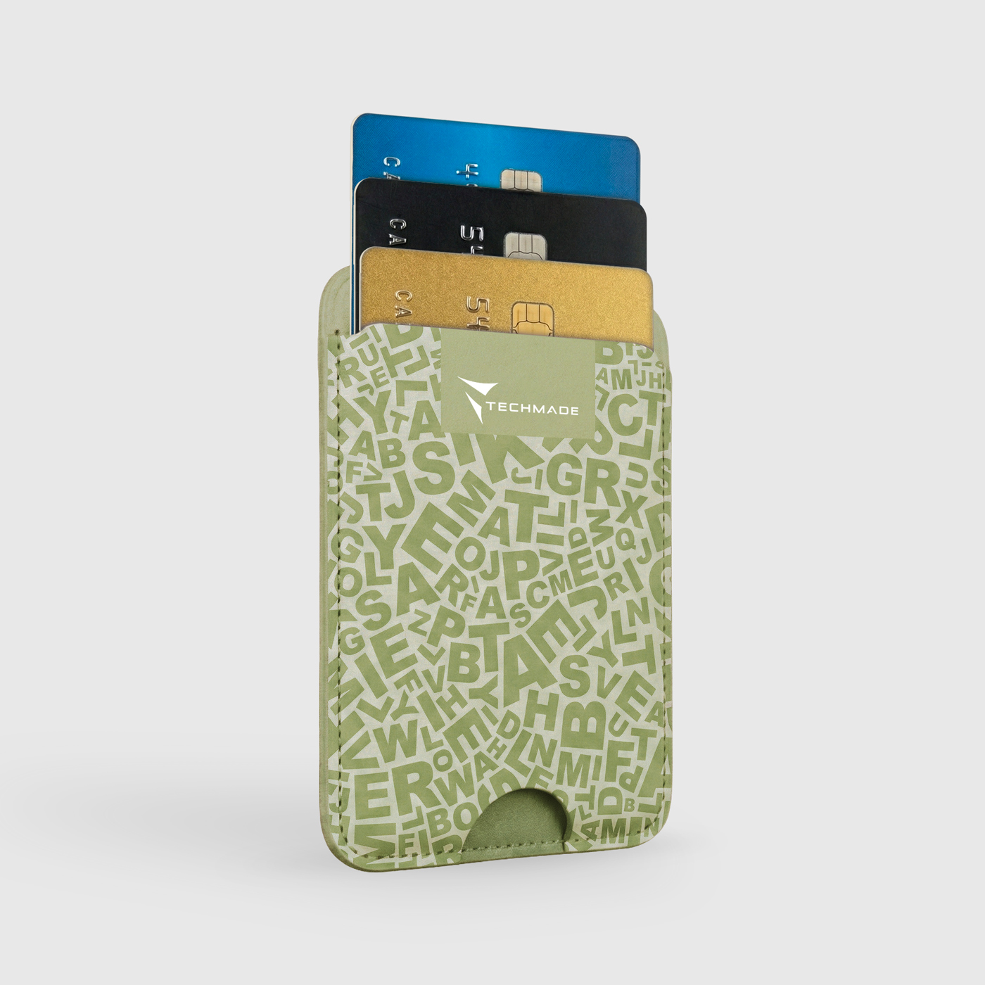 TECHMADE SMART WALLET SLIM DESIGN MAGNETIC 3 CARTE …