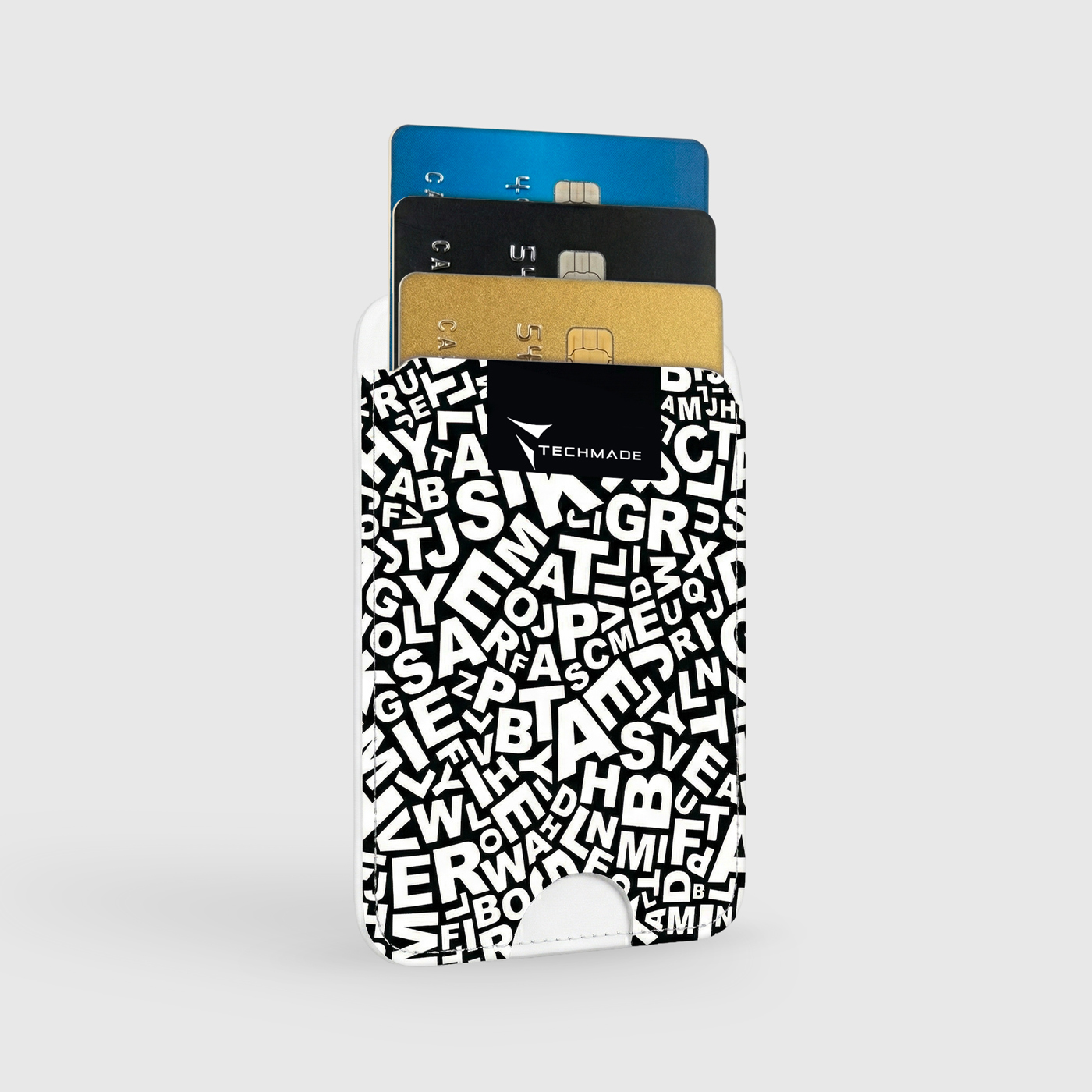 TECHMADE SMART WALLET SLIM DESIGN MAGNETIC 3 CARTE …