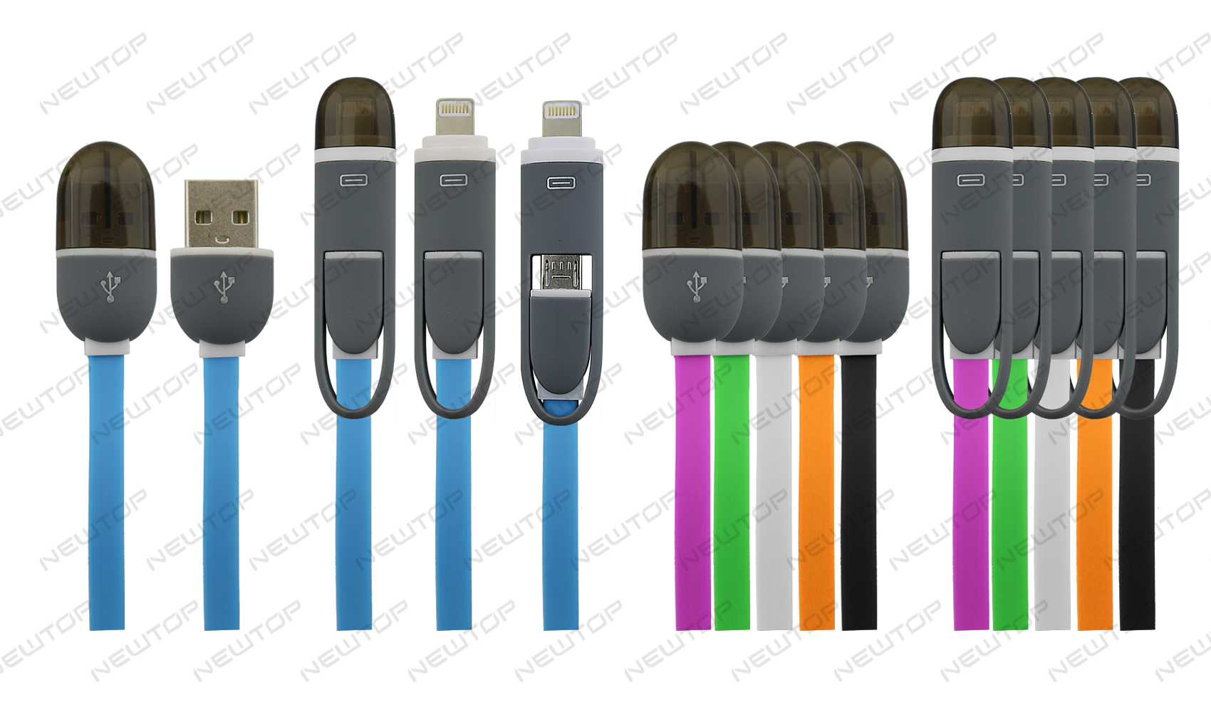 NEWTOP USB MICRO USB V8 + LIGHTNING 5G-6G-7G …