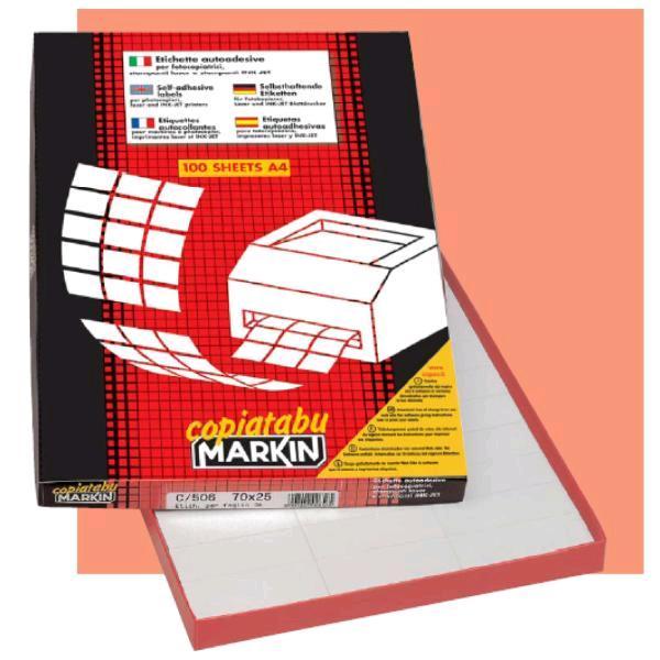 MARKIN CONF 1000 ETICHETTE ADESIVE 105X57 mm BIANCO …
