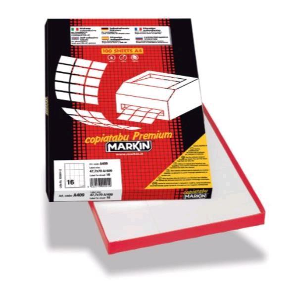 Markin - Autoadesivo rimovibile - bianco - 105 …