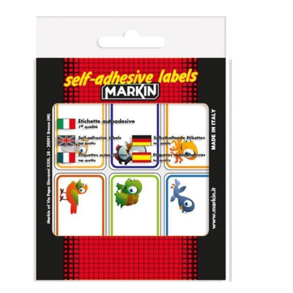 MARKIN CONF 60 ETICHETTE ADESIVE CON DECORAZIONI 70X37 …